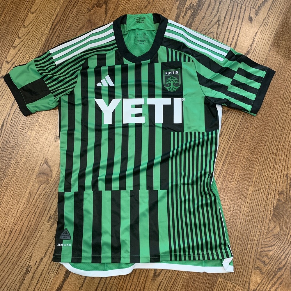 Adidas Yeti MLS Austin FC 23/24 Green Soccer Jersey Men's Size Medium AI1836